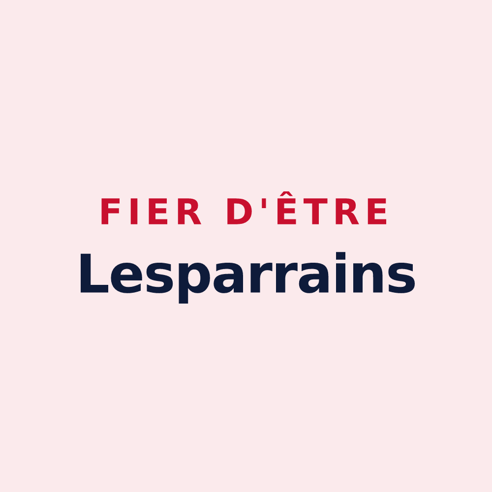 Magnet « Fier d'être Lesparrains » — design pour Lesparre-Médoc
