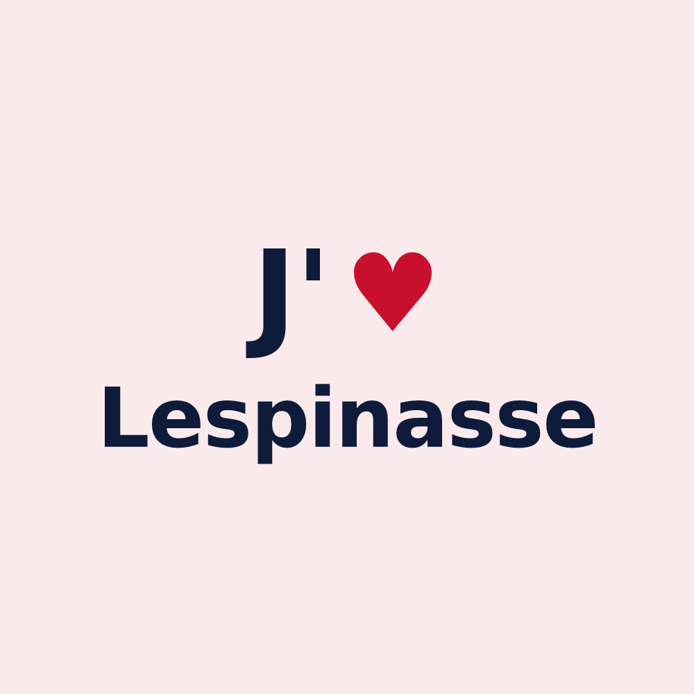 Magnet personnalisé Lespinasse — design J'aime Lespinasse