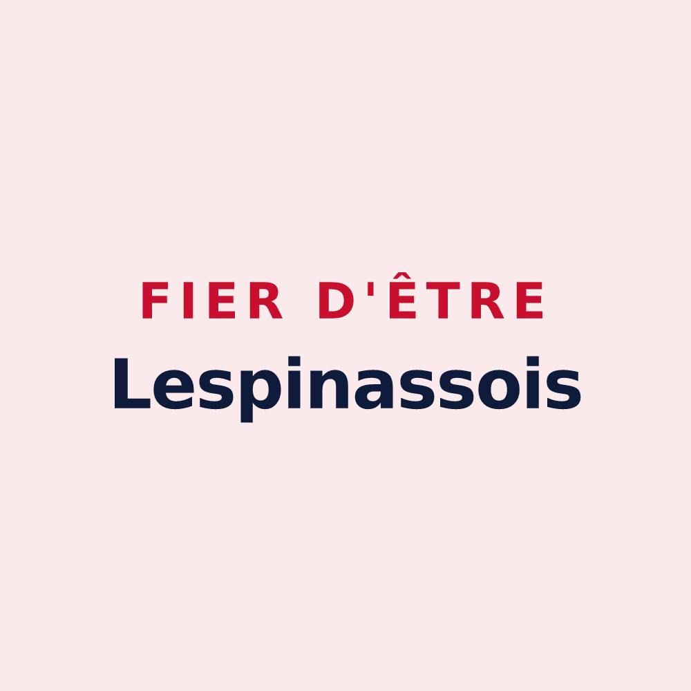 Magnet « Fier d'être Lespinassois » — design pour Lespinasse