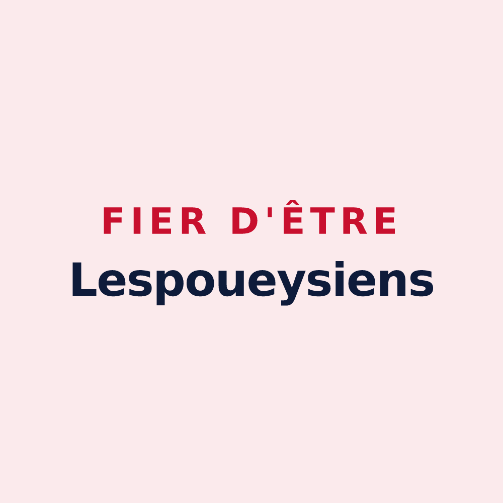 Magnet « Fier d'être Lespoueysiens » — design pour Lespouey