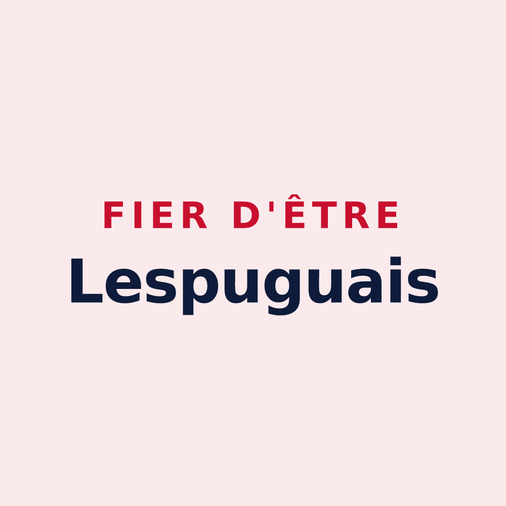 Magnet « Fier d'être Lespuguais » — design pour Lespugue