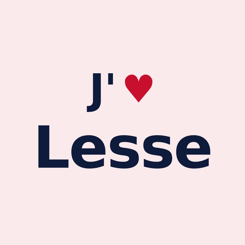 Magnet personnalisé Lesse — design J'aime Lesse