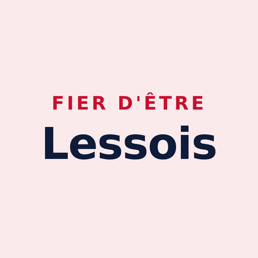 Magnet « Fier d'être Lessois » — design pour Lesse