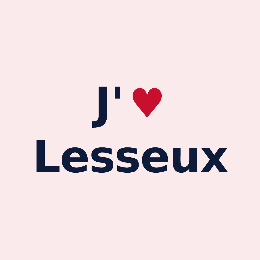 Magnet personnalisé Lesseux — design J'aime Lesseux