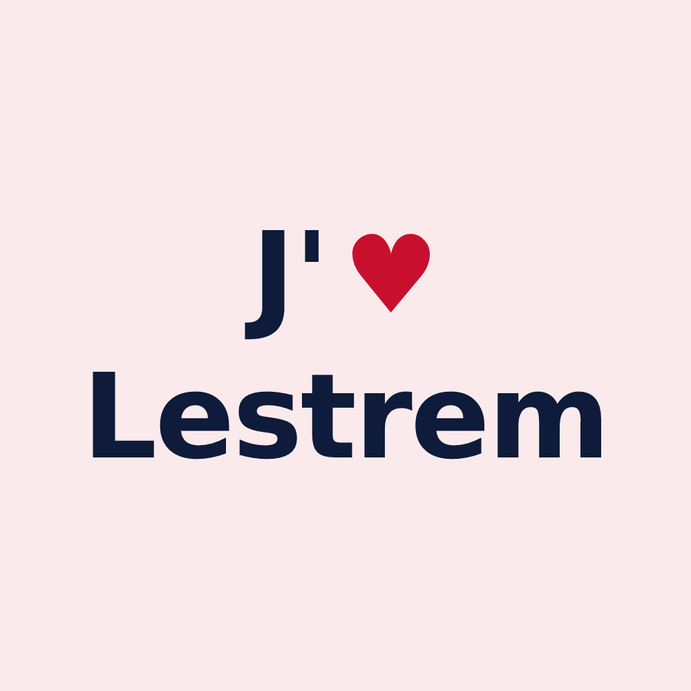 Magnet personnalisé Lestrem — design J'aime Lestrem