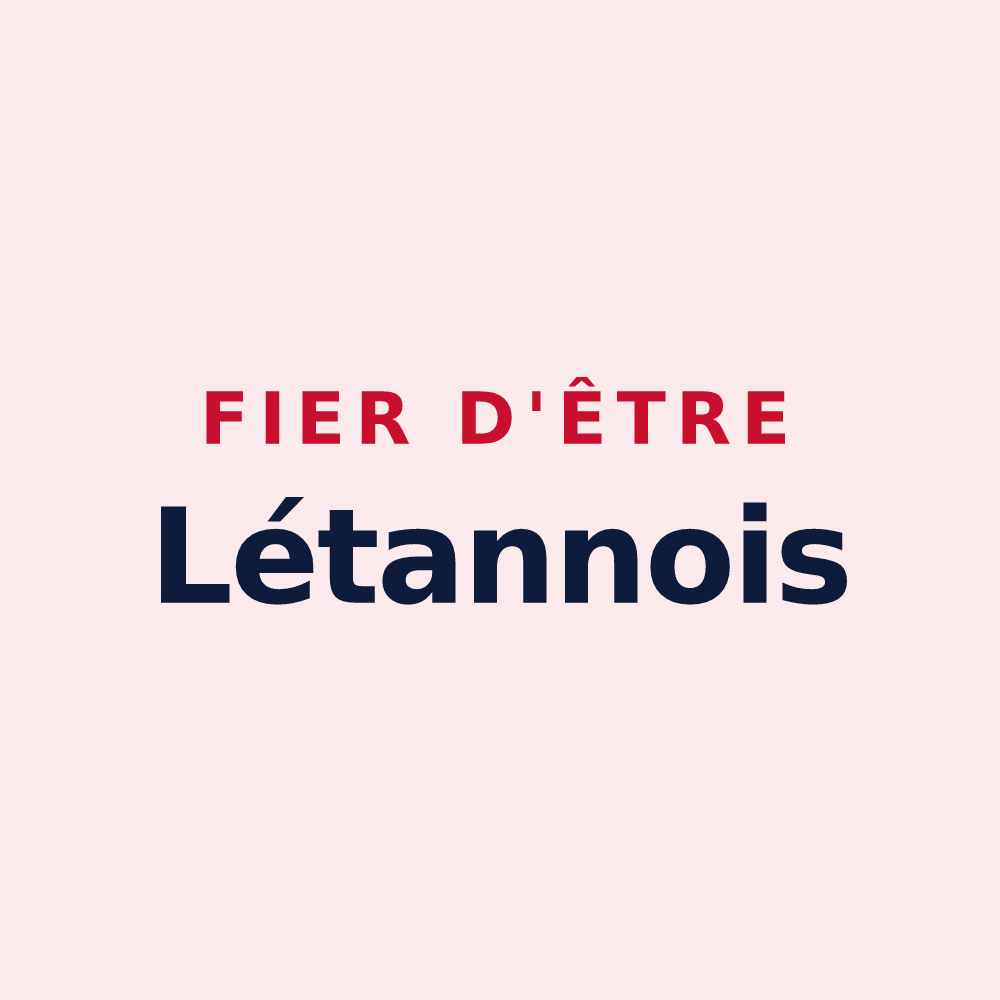 Magnet « Fier d'être Létannois » — design pour Létanne