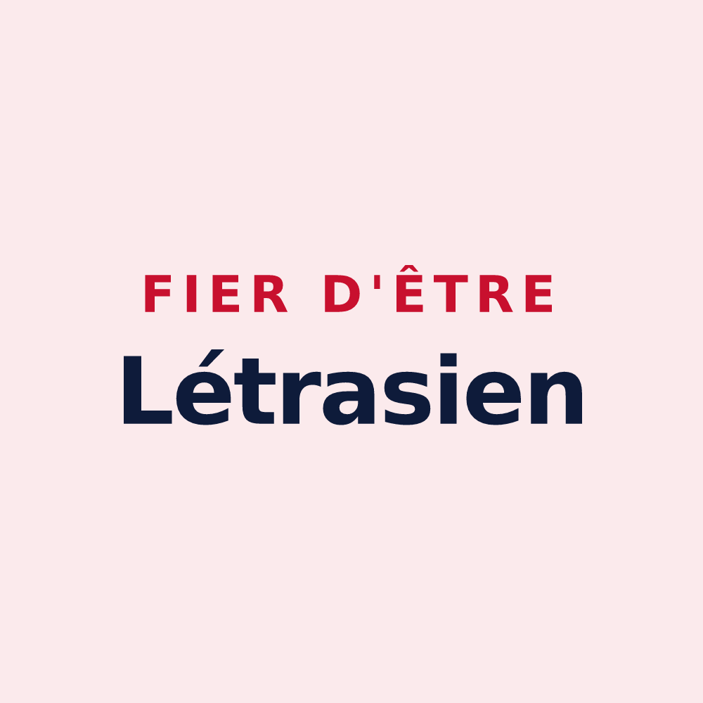 Magnet « Fier d'être Létrasien » — design pour Létra