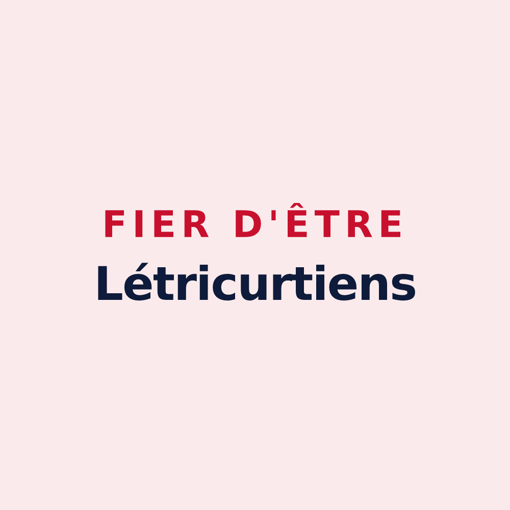 Magnet « Fier d'être Létricurtiens » — design pour Létricourt