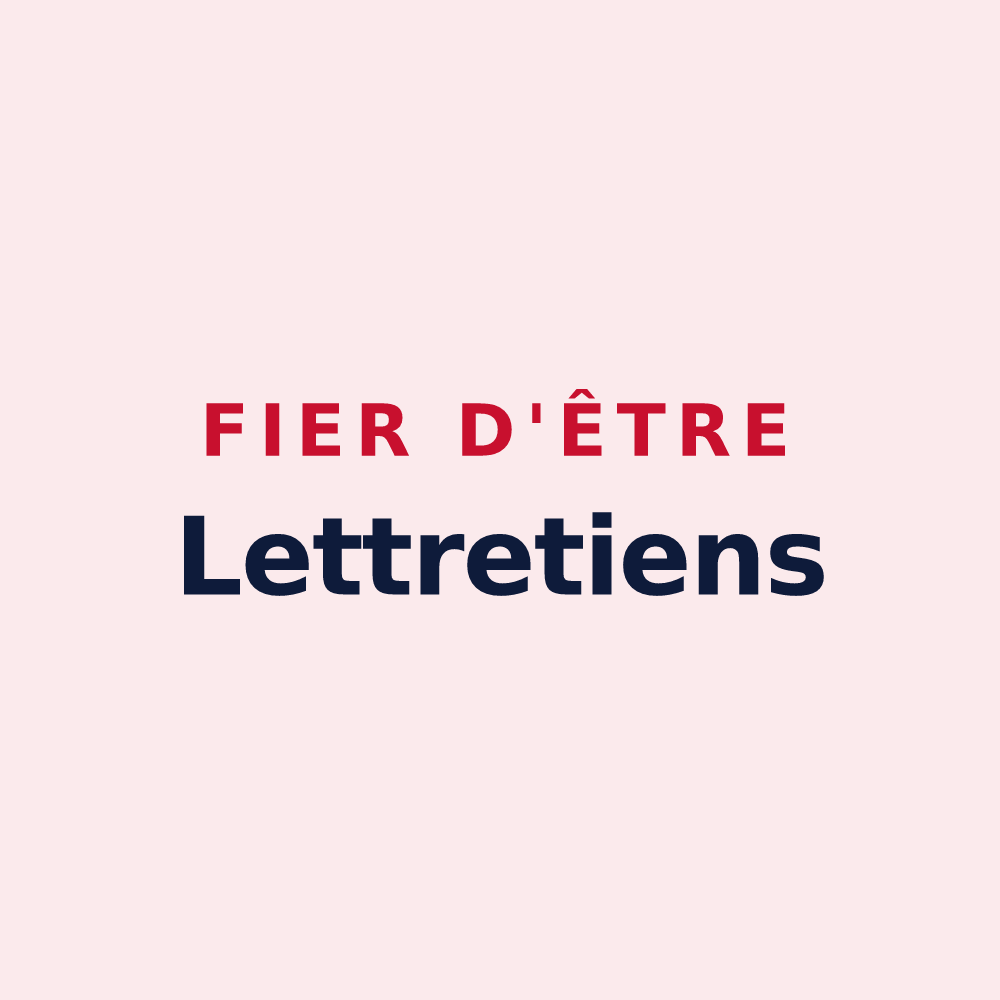 Magnet « Fier d'être Lettretiens » — design pour Lettret
