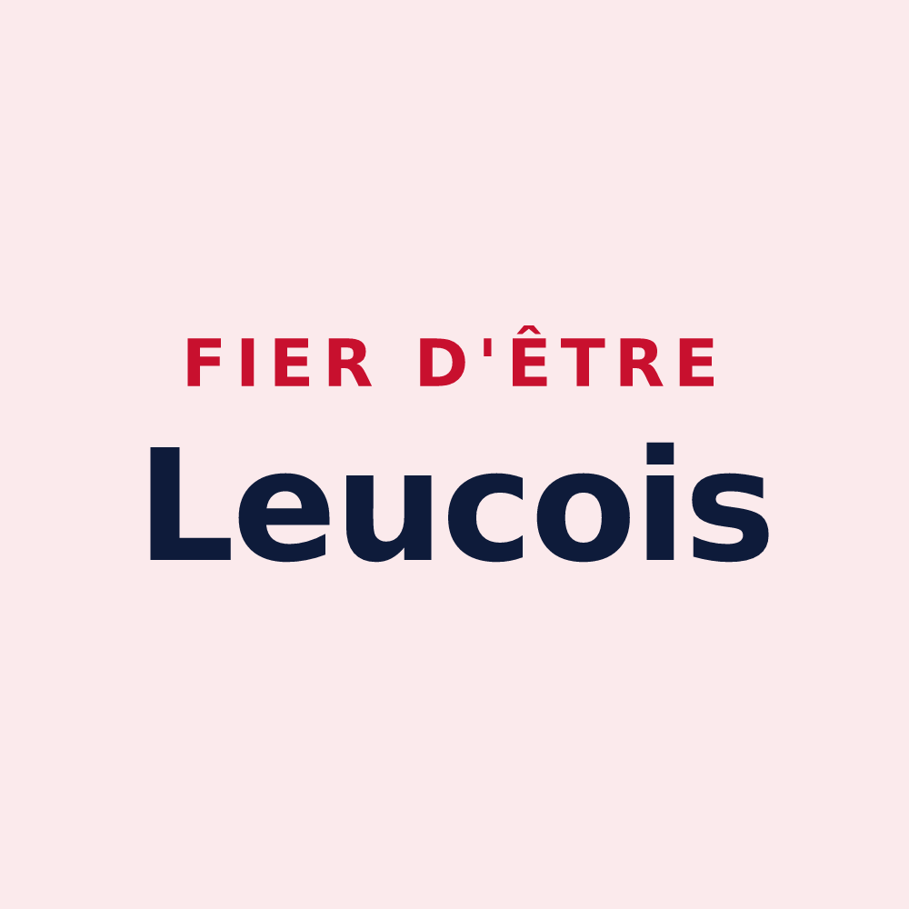 Magnet « Fier d'être Leucois » — design pour Leuc