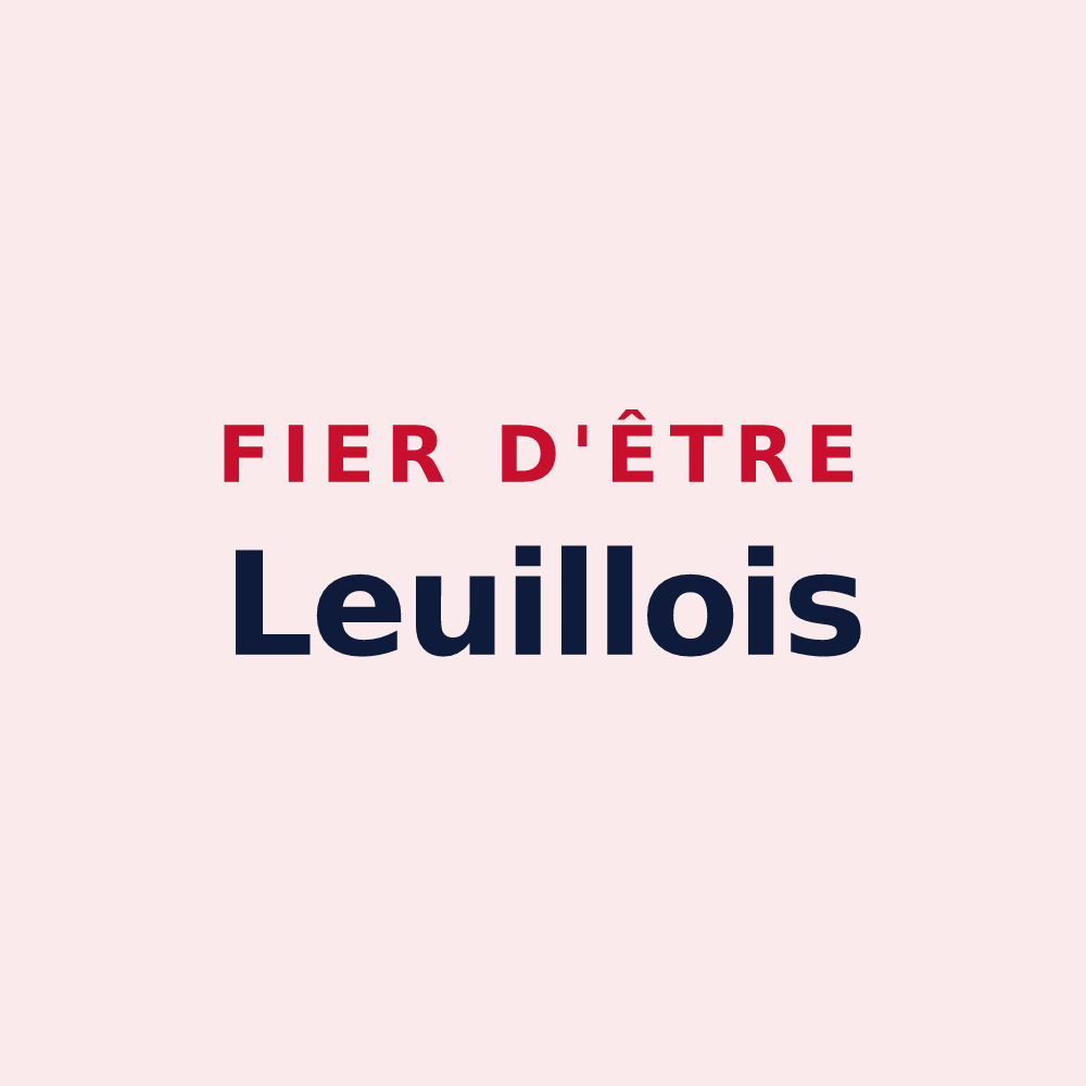 Magnet « Fier d'être Leuillois » — design pour Leuilly-sous-Coucy