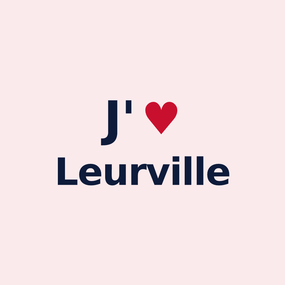 Magnet personnalisé Leurville — design J'aime Leurville