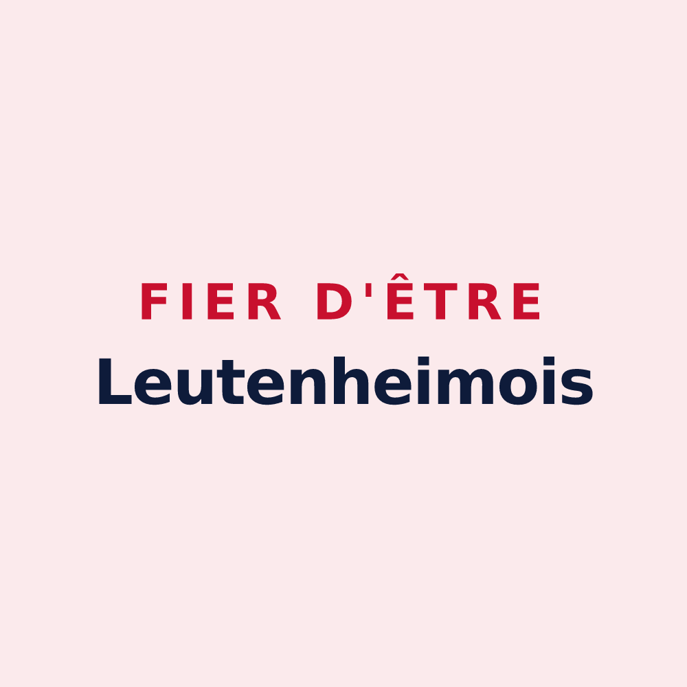 Magnet « Fier d'être Leutenheimois » — design pour Leutenheim
