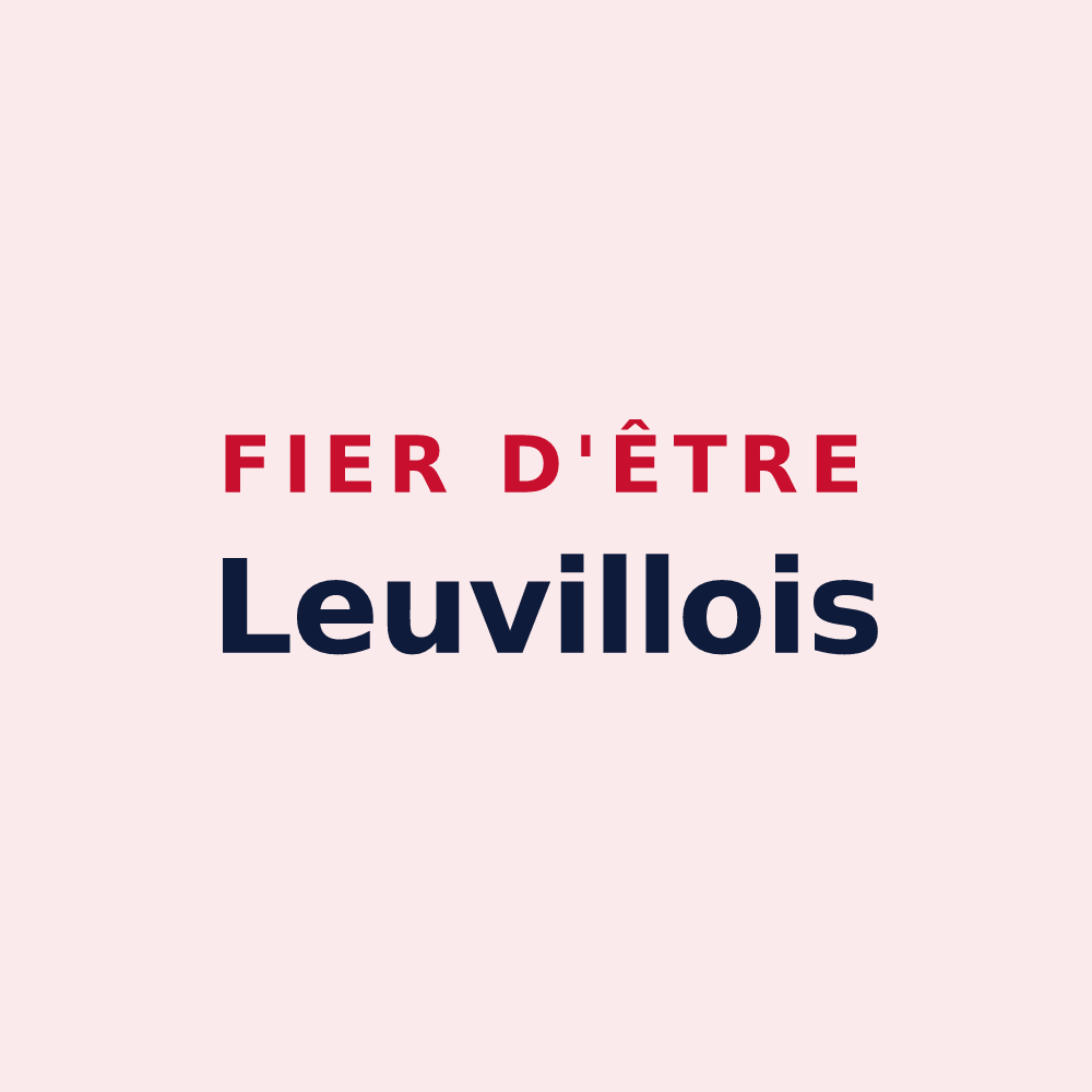 Magnet « Fier d'être Leuvillois » — design pour Leuville-sur-Orge