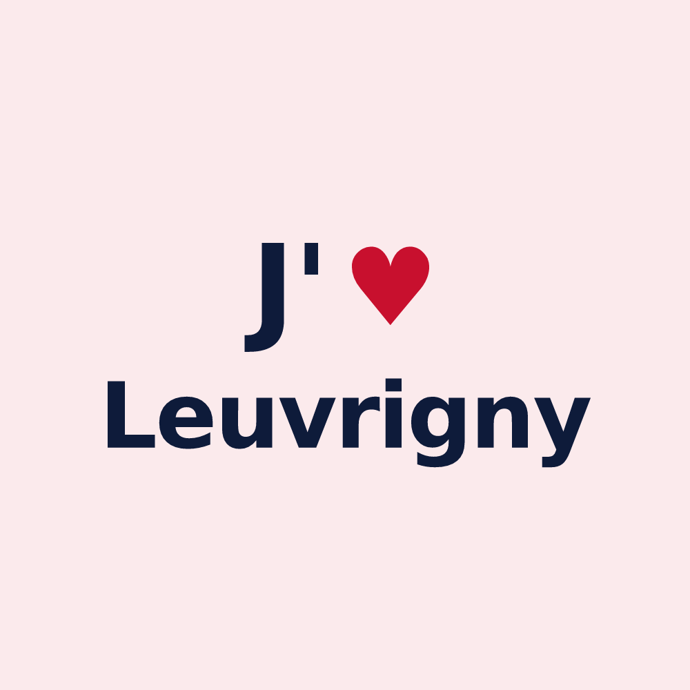 Magnet personnalisé Leuvrigny — design J'aime Leuvrigny