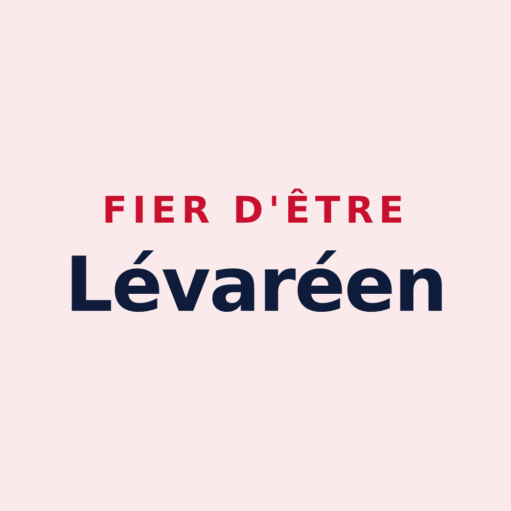 Magnet « Fier d'être Lévaréen » — design pour Levaré