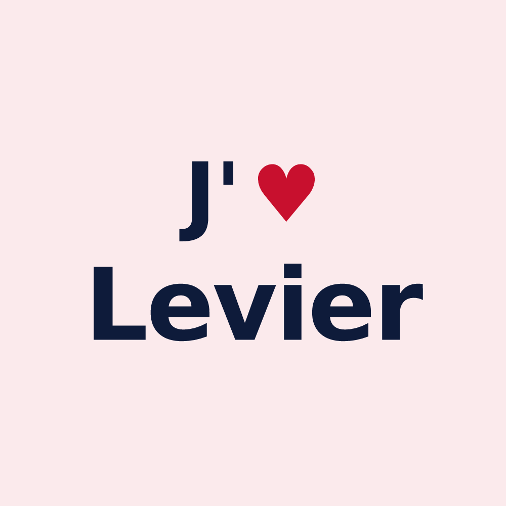 Magnet personnalisé Levier — design J'aime Levier