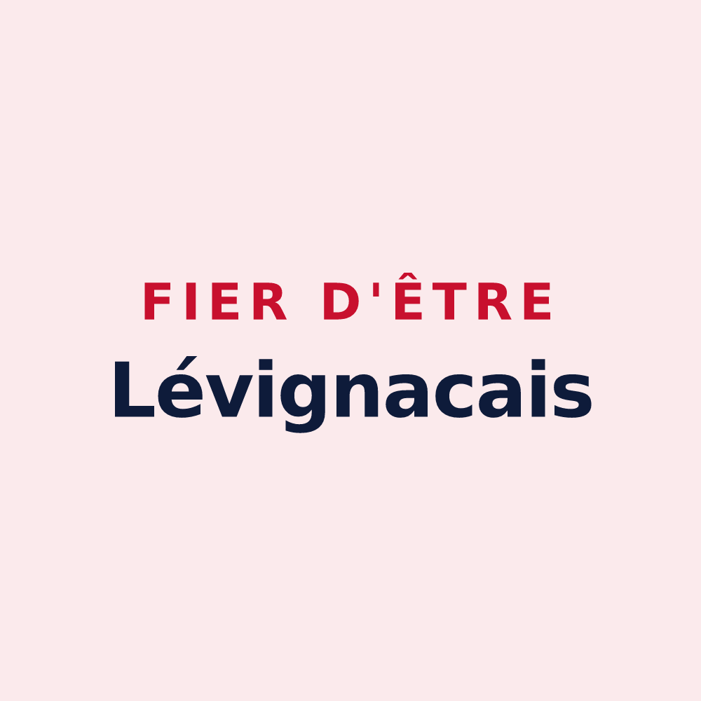 Magnet « Fier d'être Lévignacais » — design pour Lévignac-de-Guyenne