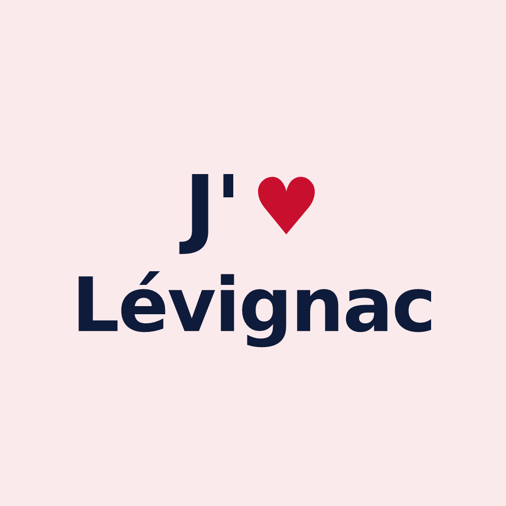 Magnet personnalisé Lévignac — design J'aime Lévignac