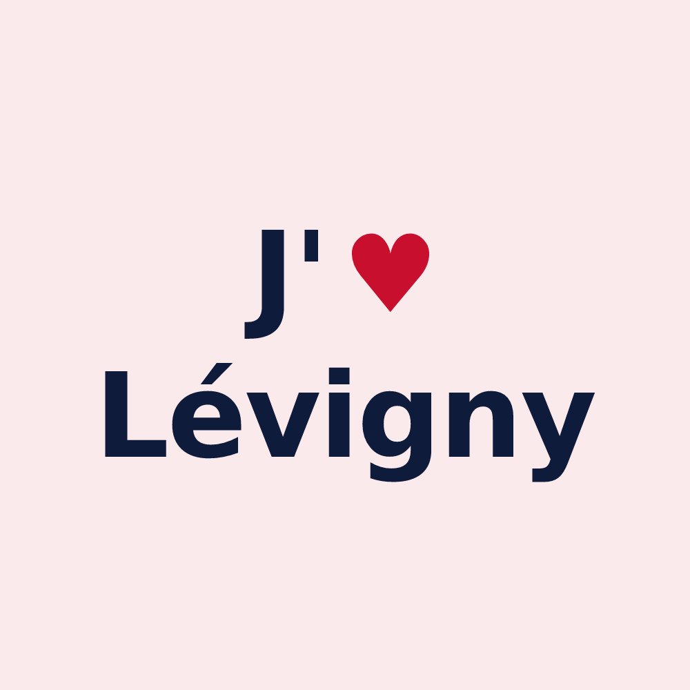 Magnet personnalisé Lévigny — design J'aime Lévigny