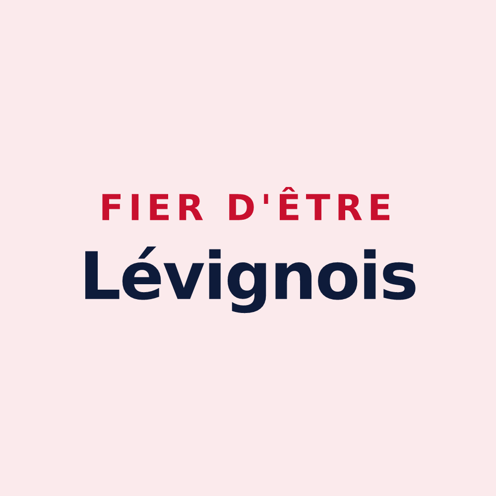 Magnet « Fier d'être Lévignois » — design pour Lévigny