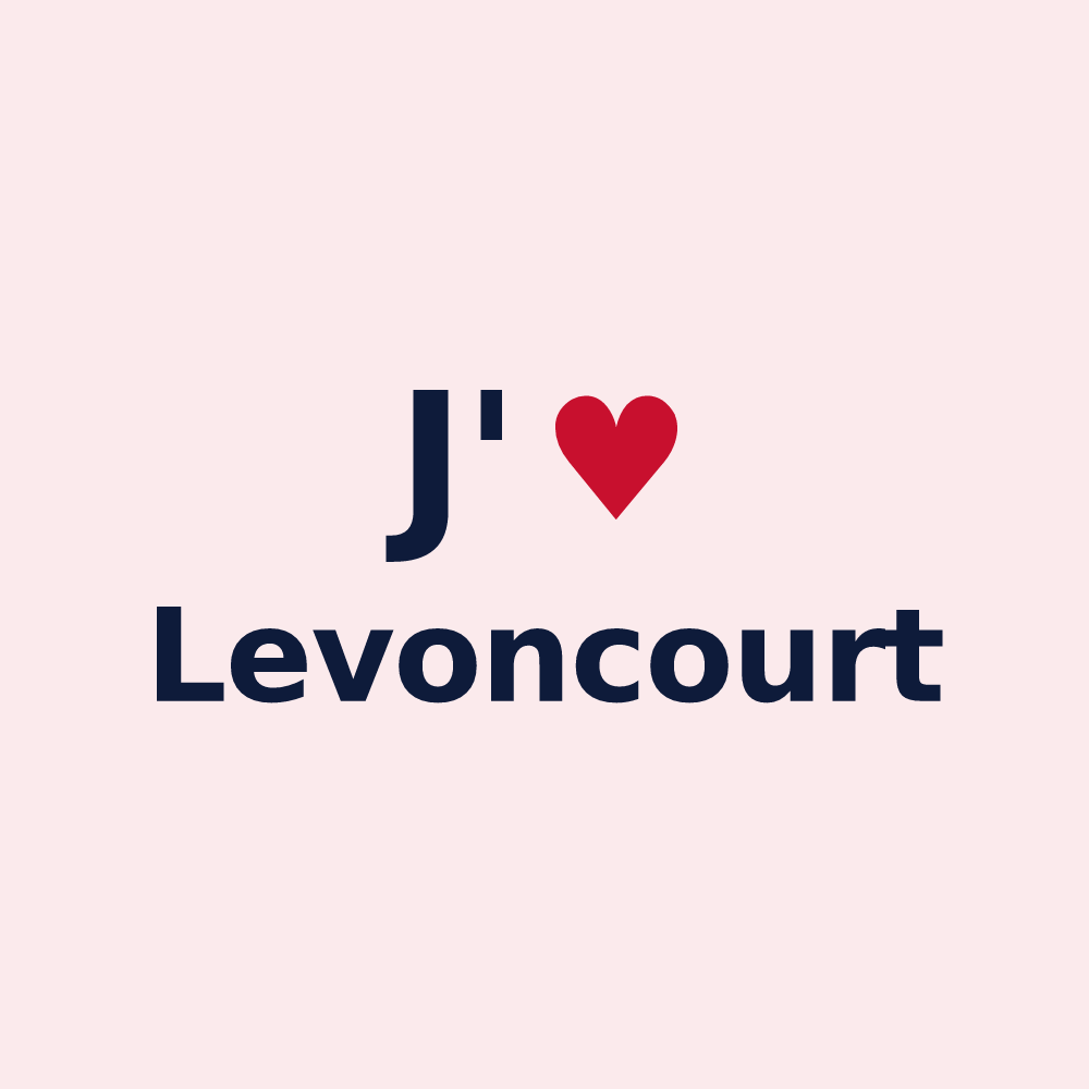 Magnet personnalisé Levoncourt — design J'aime Levoncourt