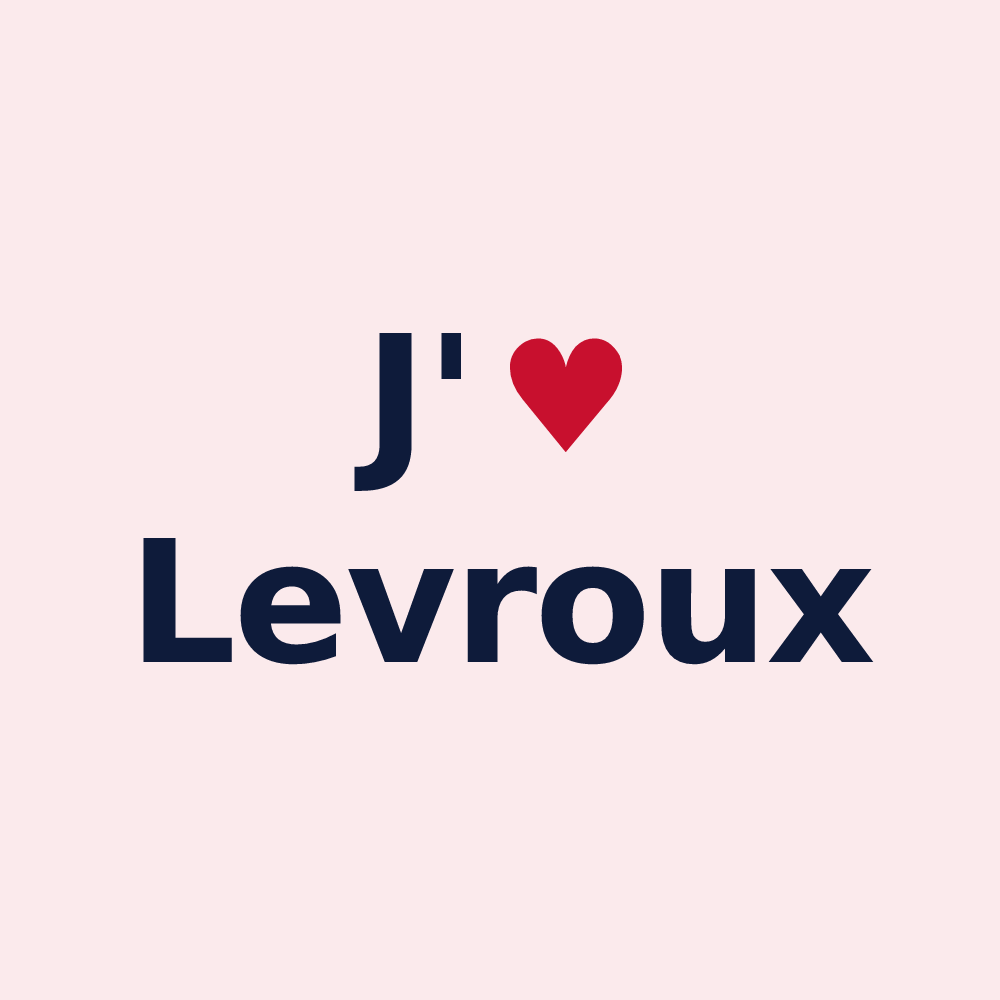 Magnet personnalisé Levroux — design J'aime Levroux