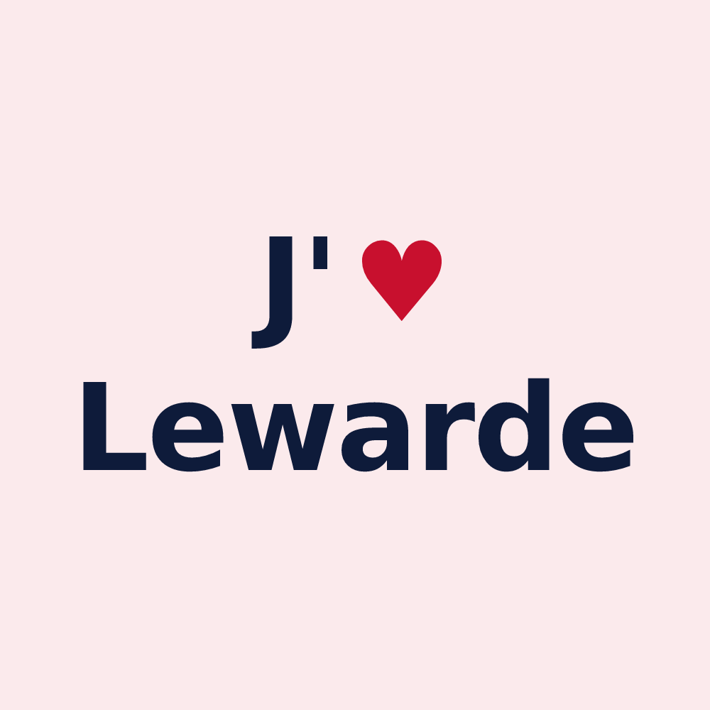 Magnet personnalisé Lewarde — design J'aime Lewarde