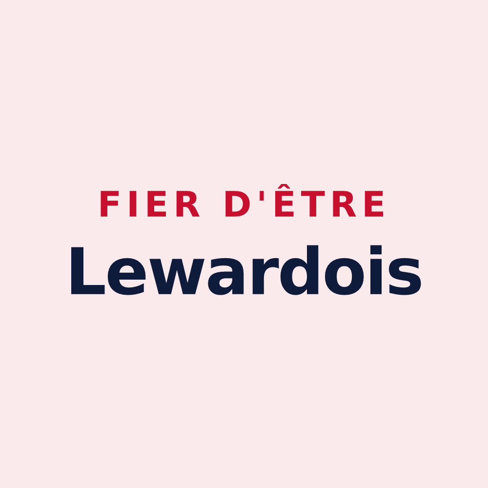 Magnet « Fier d'être Lewardois » — design pour Lewarde
