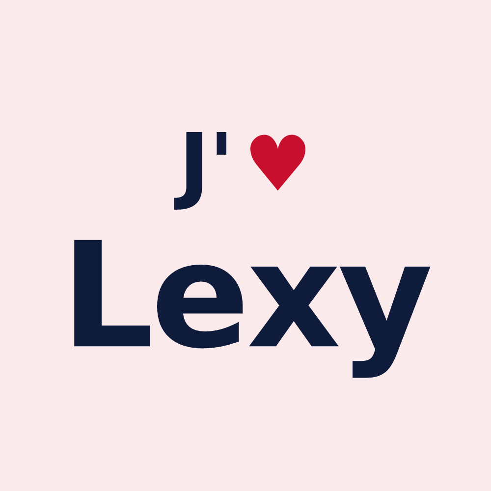 Magnet personnalisé Lexy — design J'aime Lexy
