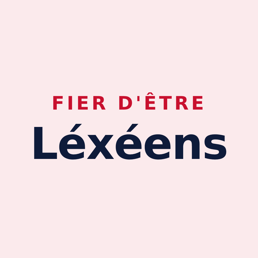 Magnet « Fier d'être Léxéens » — design pour Lexy