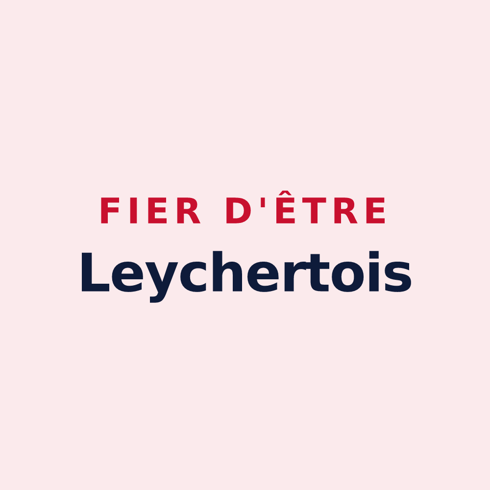 Magnet « Fier d'être Leychertois » — design pour Leychert