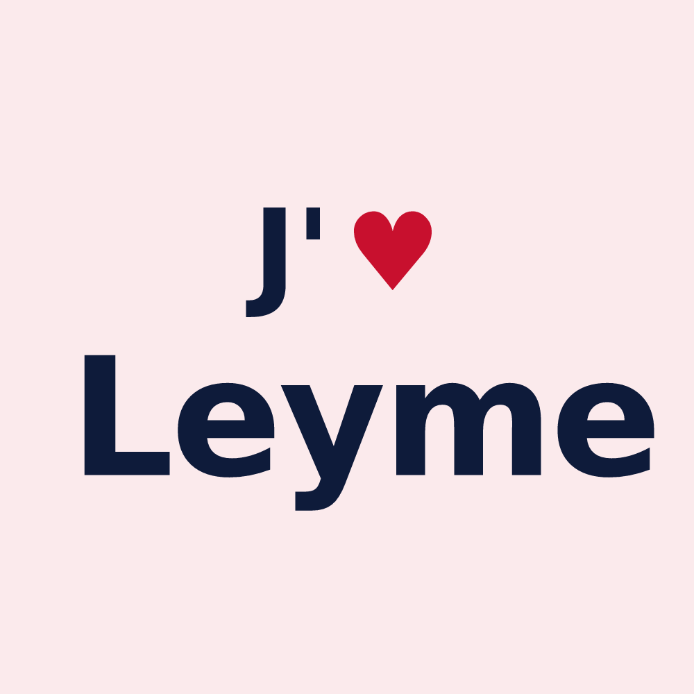 Magnet personnalisé Leyme — design J'aime Leyme