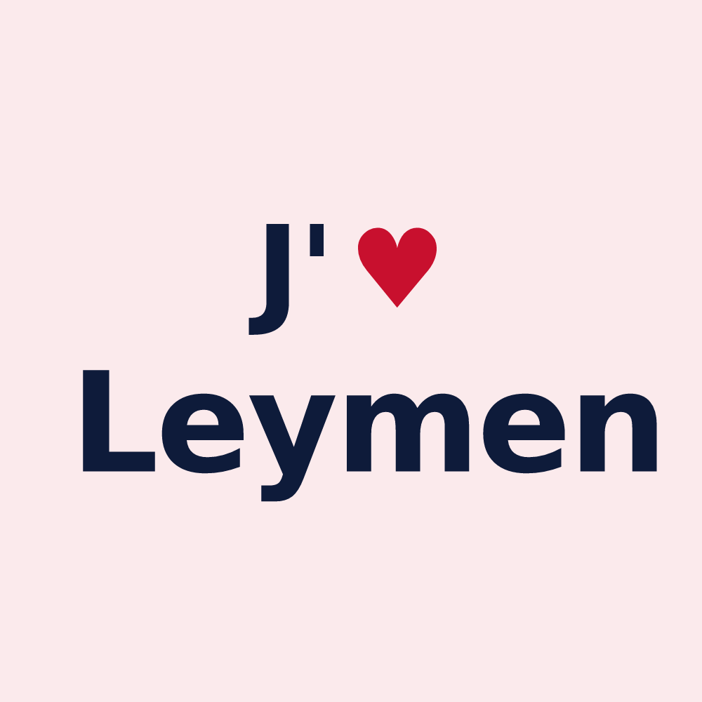 Magnet personnalisé Leymen — design J'aime Leymen