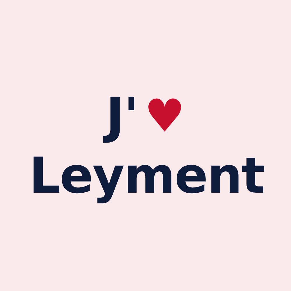 Magnet personnalisé Leyment — design J'aime Leyment