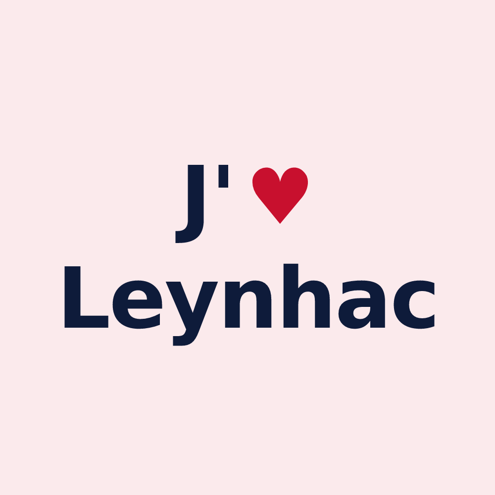 Magnet personnalisé Leynhac — design J'aime Leynhac