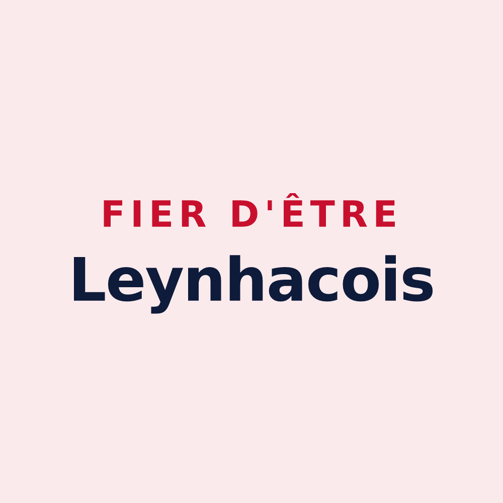 Magnet « Fier d'être Leynhacois » — design pour Leynhac
