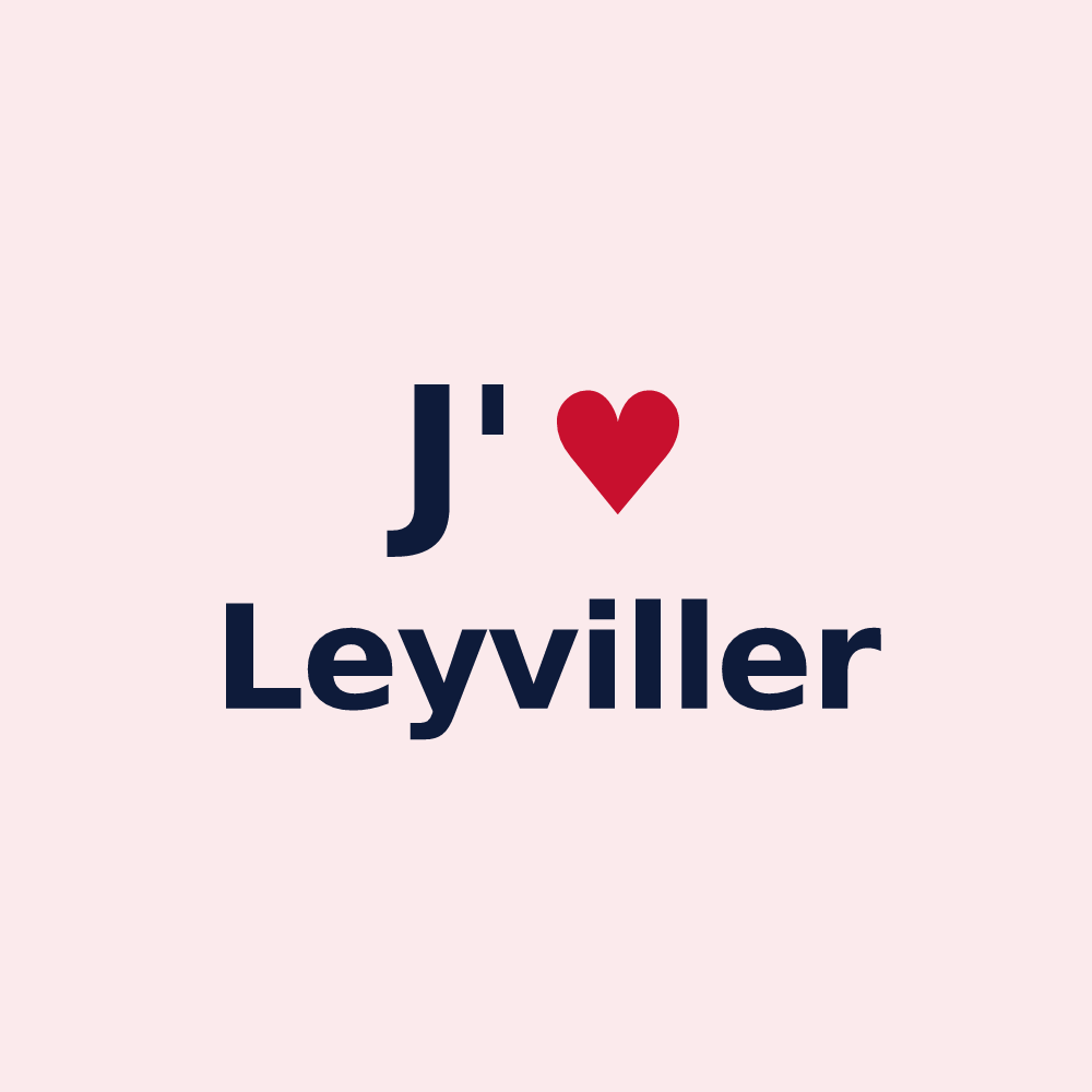 Magnet personnalisé Leyviller — design J'aime Leyviller