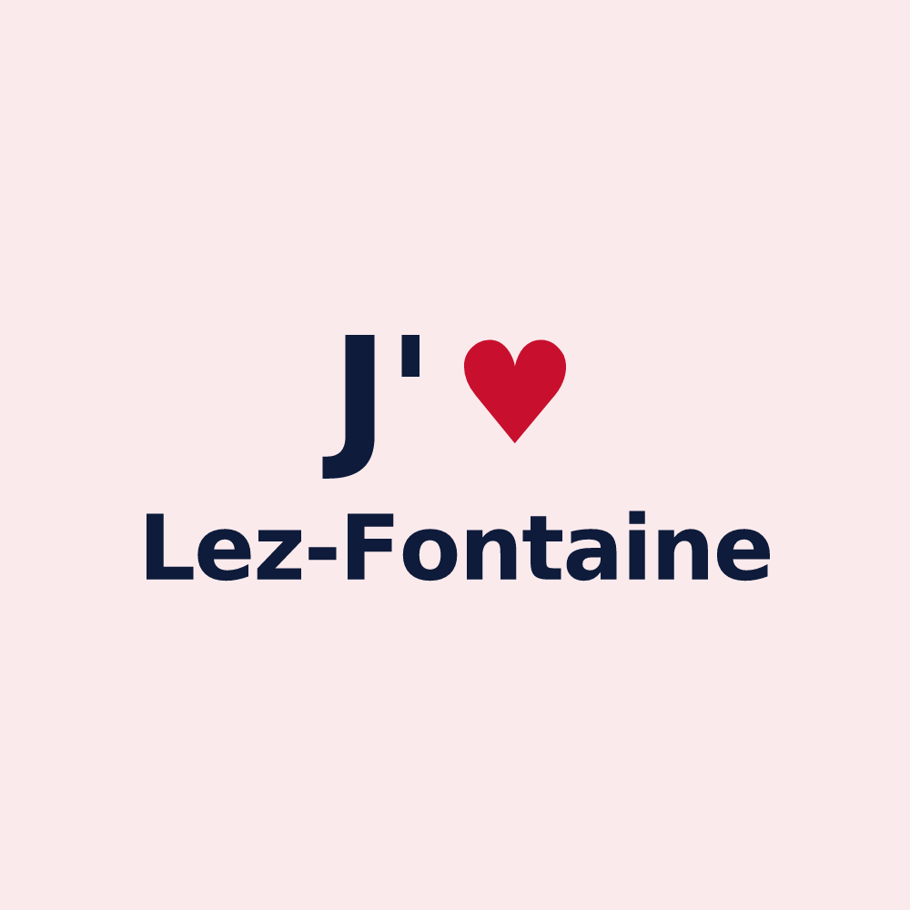Magnet personnalisé Lez-Fontaine — design J'aime Lez-Fontaine