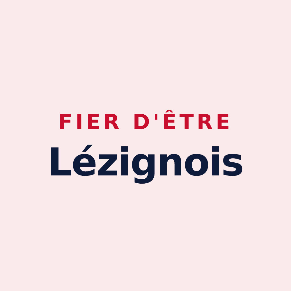Magnet « Fier d'être Lézignois » — design pour Lézigneux