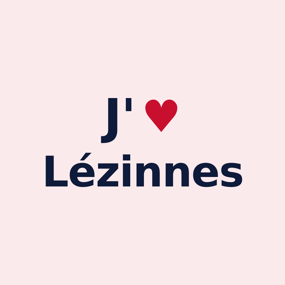 Magnet personnalisé Lézinnes — design J'aime Lézinnes