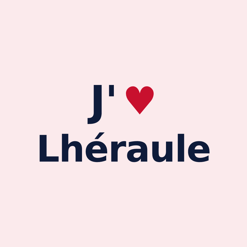 Magnet personnalisé Lhéraule — design J'aime Lhéraule