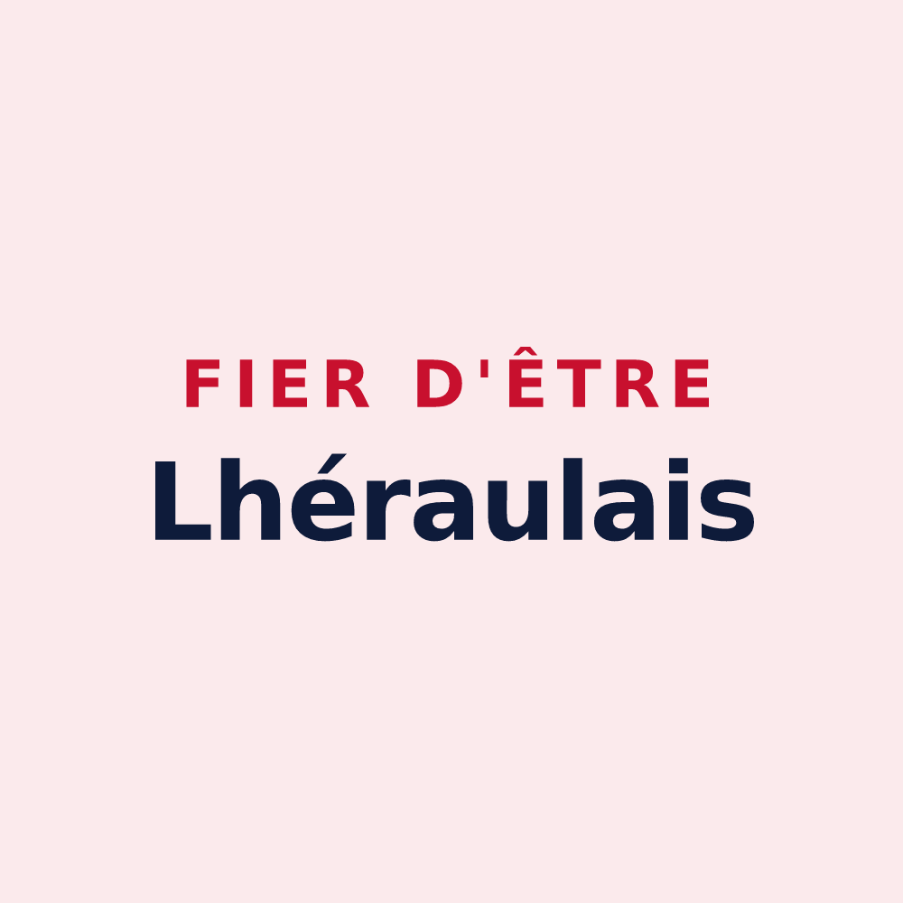 Magnet « Fier d'être Lhéraulais » — design pour Lhéraule