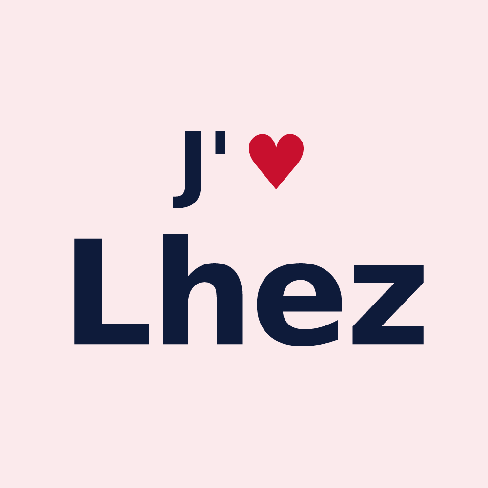 Magnet personnalisé Lhez — design J'aime Lhez