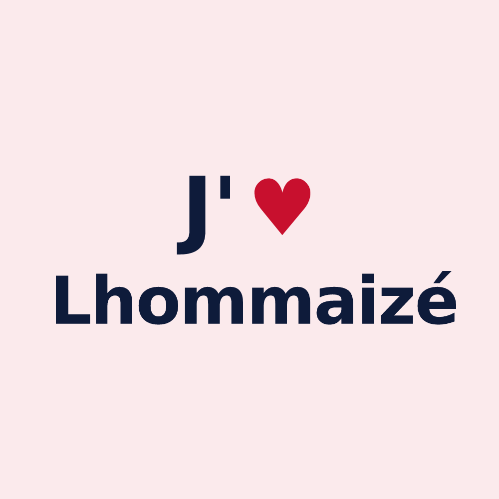 Magnet personnalisé Lhommaizé — design J'aime Lhommaizé