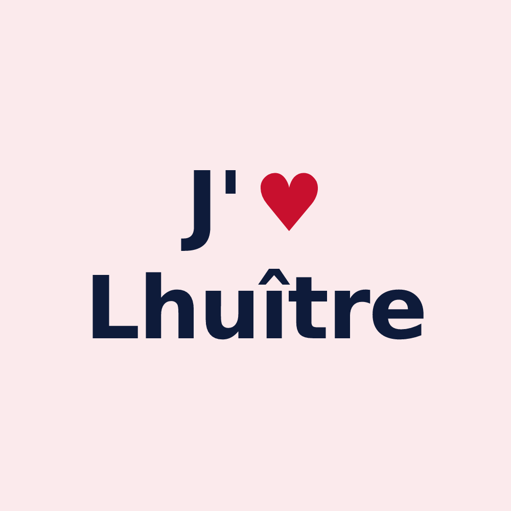 Magnet personnalisé Lhuître — design J'aime Lhuître