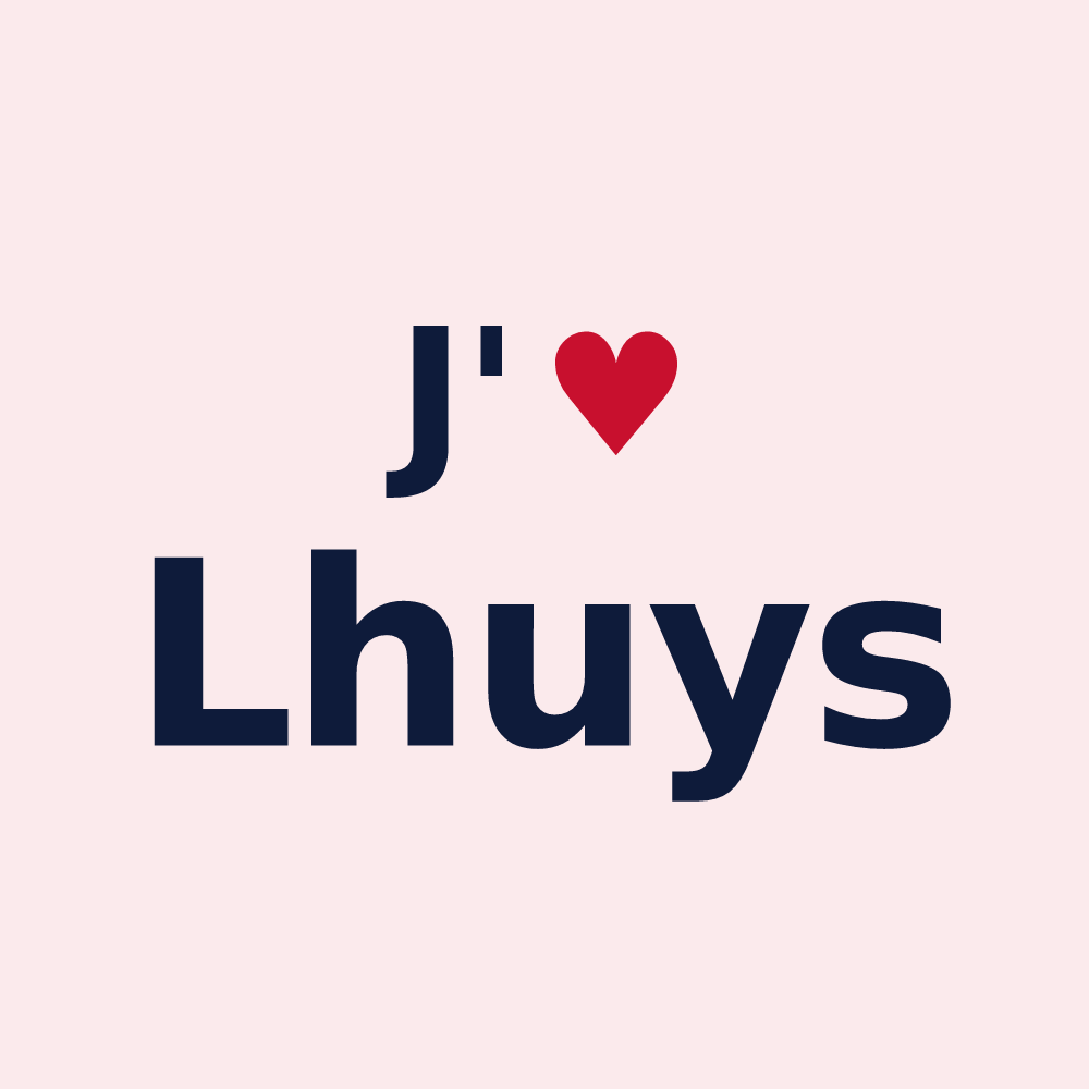 Magnet personnalisé Lhuys — design J'aime Lhuys