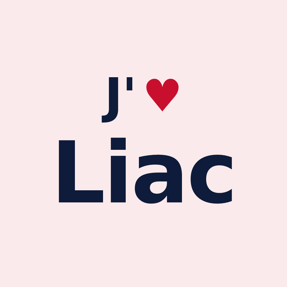 Magnet personnalisé Liac — design J'aime Liac