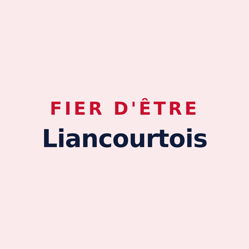 Magnet « Fier d'être Liancourtois » — design pour Liancourt-Saint-Pierre