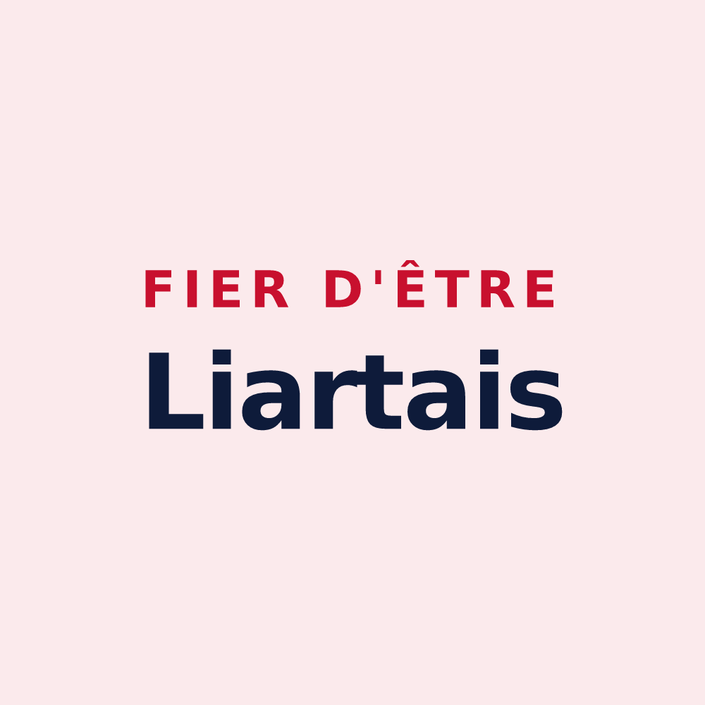 Magnet « Fier d'être Liartais » — design pour Liart